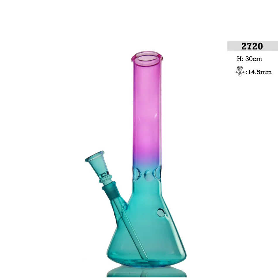 Glass Bong H: 30cm Blau/Rosa-HHCFriends