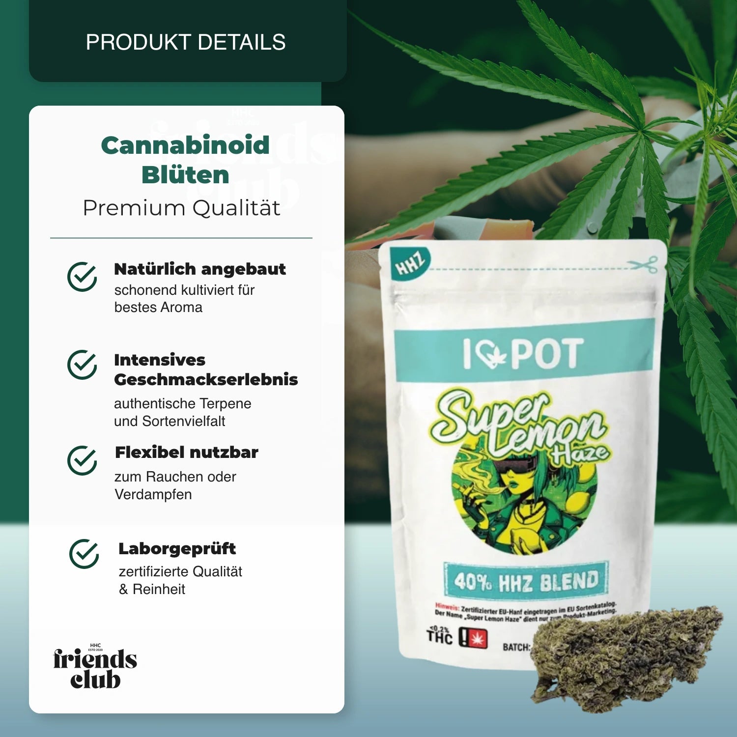 HHZ Blüte Super Lemon Haze 40%-Smagro GmbH