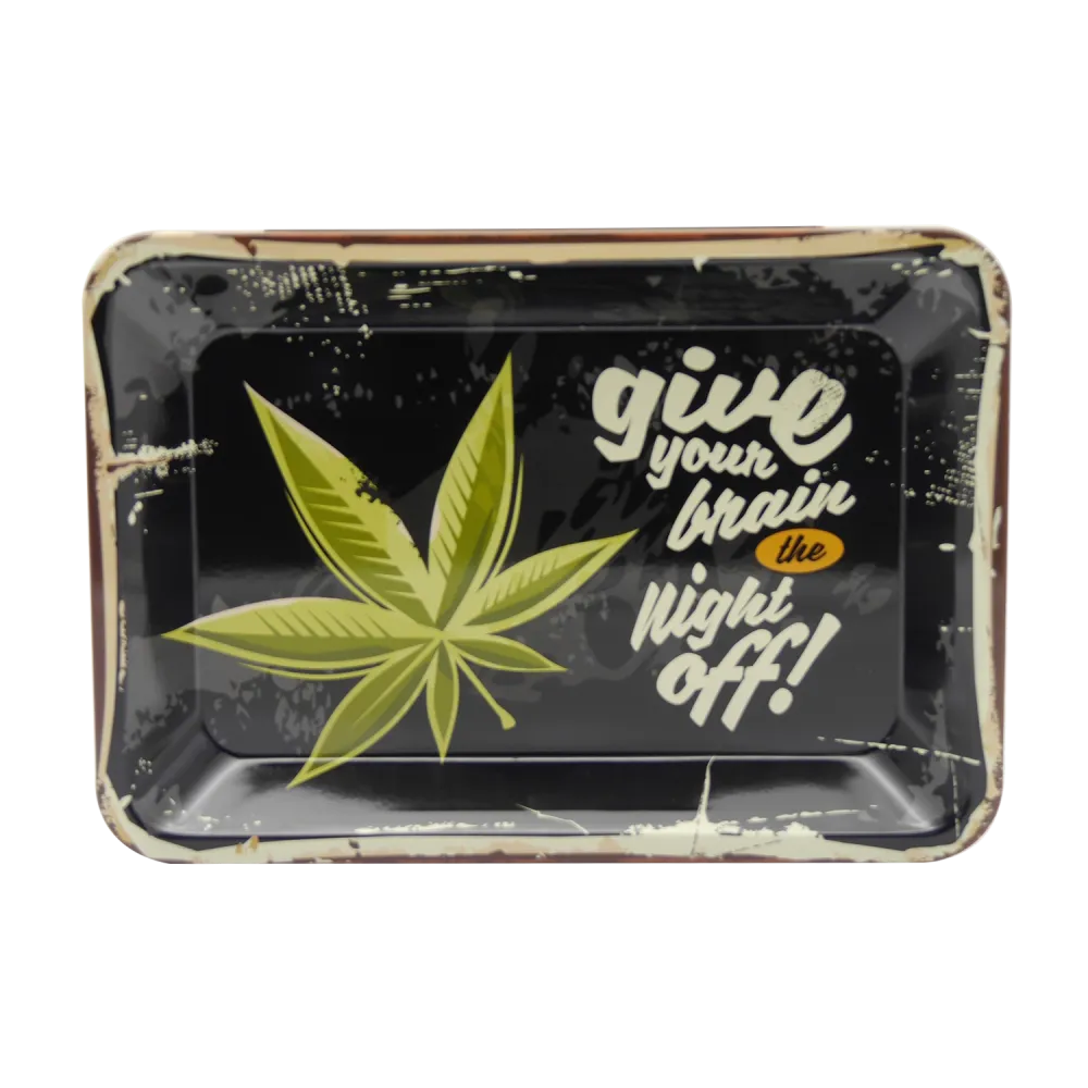 Metal Roll Tray Give your Brain-HHCFriends