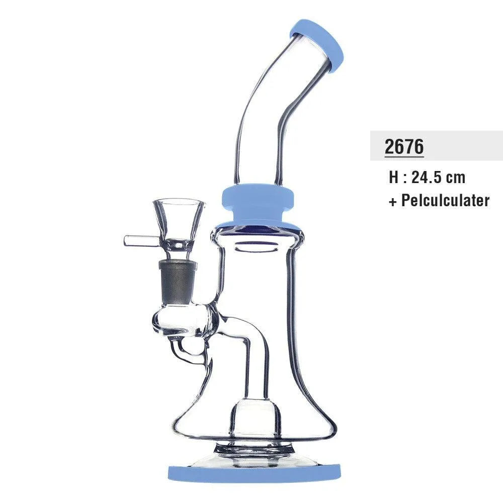 Gass Bong mit Pelculculater 24,5cm-HHCFriends