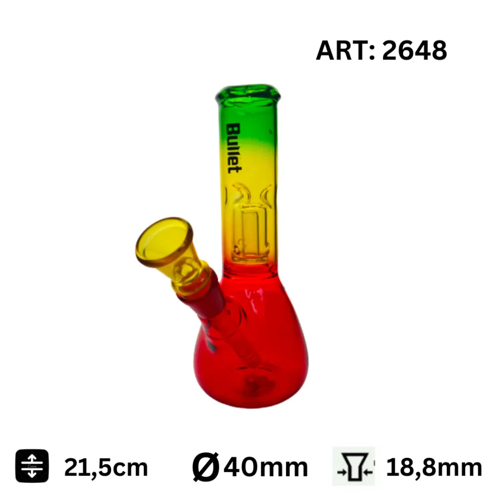 Glasbong Rasta 21,5cm-HHCFriends