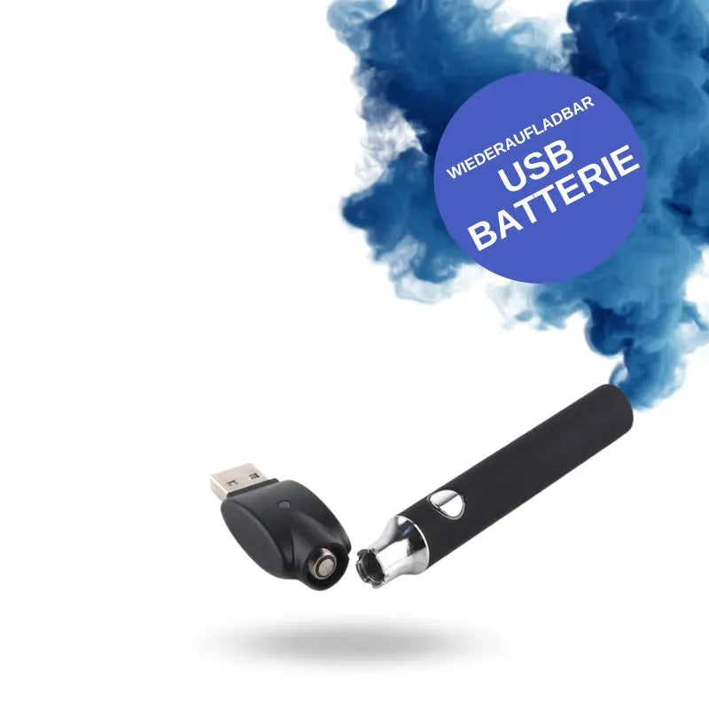 Batterie mit USB Ladegerät - 510er Gewinde-HHCFriends