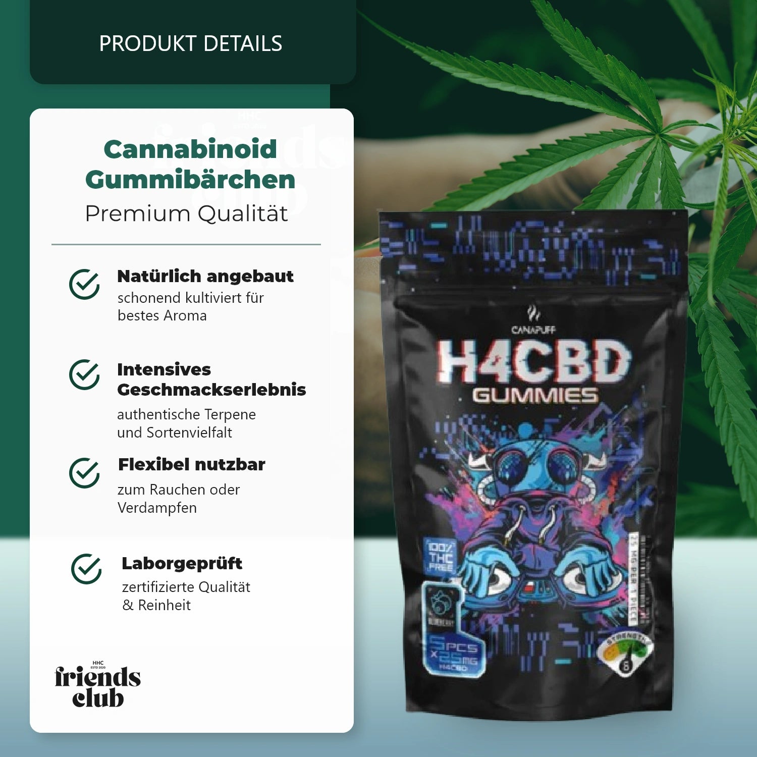 H4CBD Aroma Gummies - Heidelbeere-HHCFriends