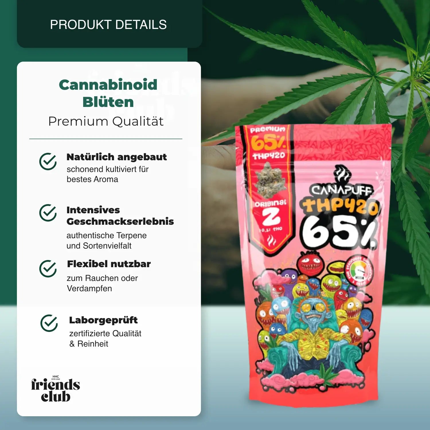 THP420 Blüten Original Z 65% Canapuff - hhcfriends