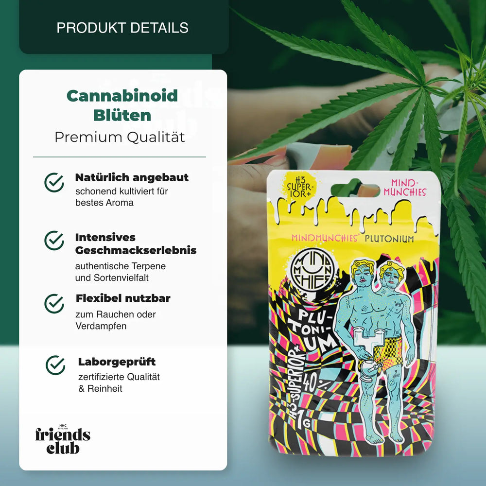H3 Blüten Plotonium 1g - hhcfriends