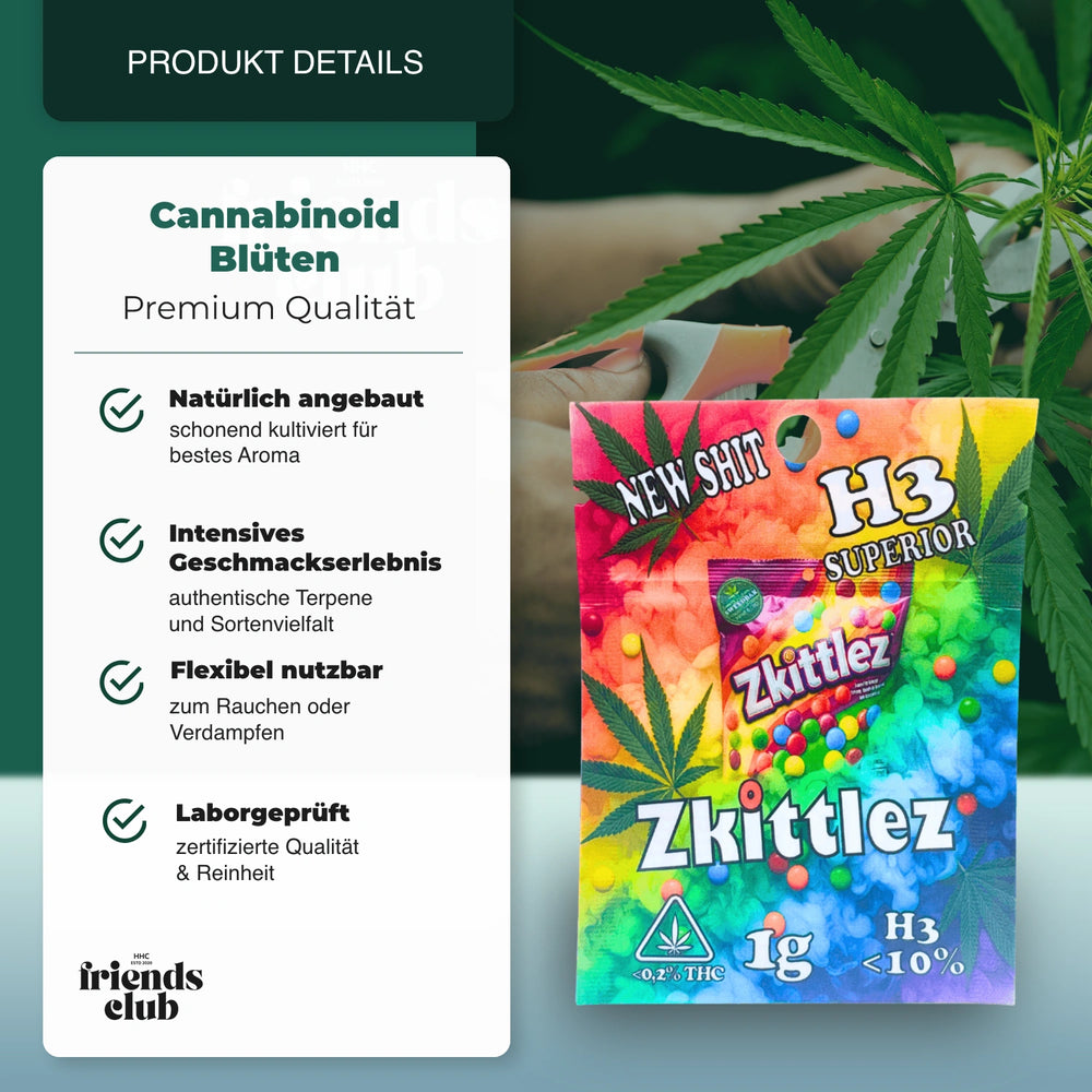H3 Blüten Zkittlez - hhcfriends