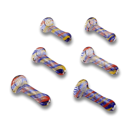 Glaspfeife – Multicolor-Wirbel (1 Stück)-HHCFriends