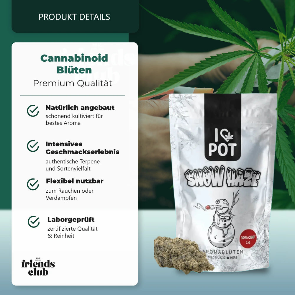 CBD Blüte Snow Kush 1g-HHCFriends
