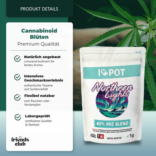 HHZ Blüten Northern Lights 40%-HHCFriends