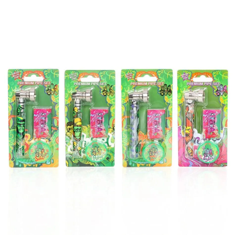 Gorilla Set Glas Pfeife 3tlg.-HHCFriends