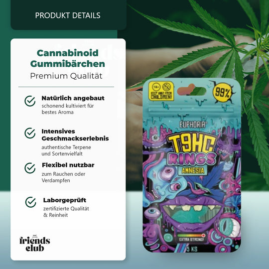 T9HC Aroma Gummies Amnesie 5Stk-HHCFriends