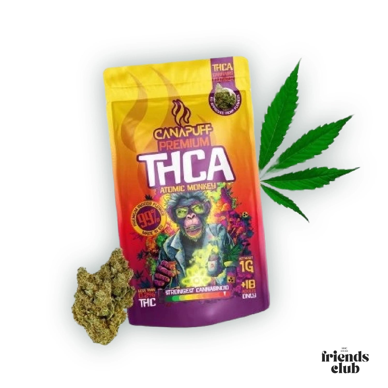 THCA Blüten Atomic Monkey 99%-HHCFriends