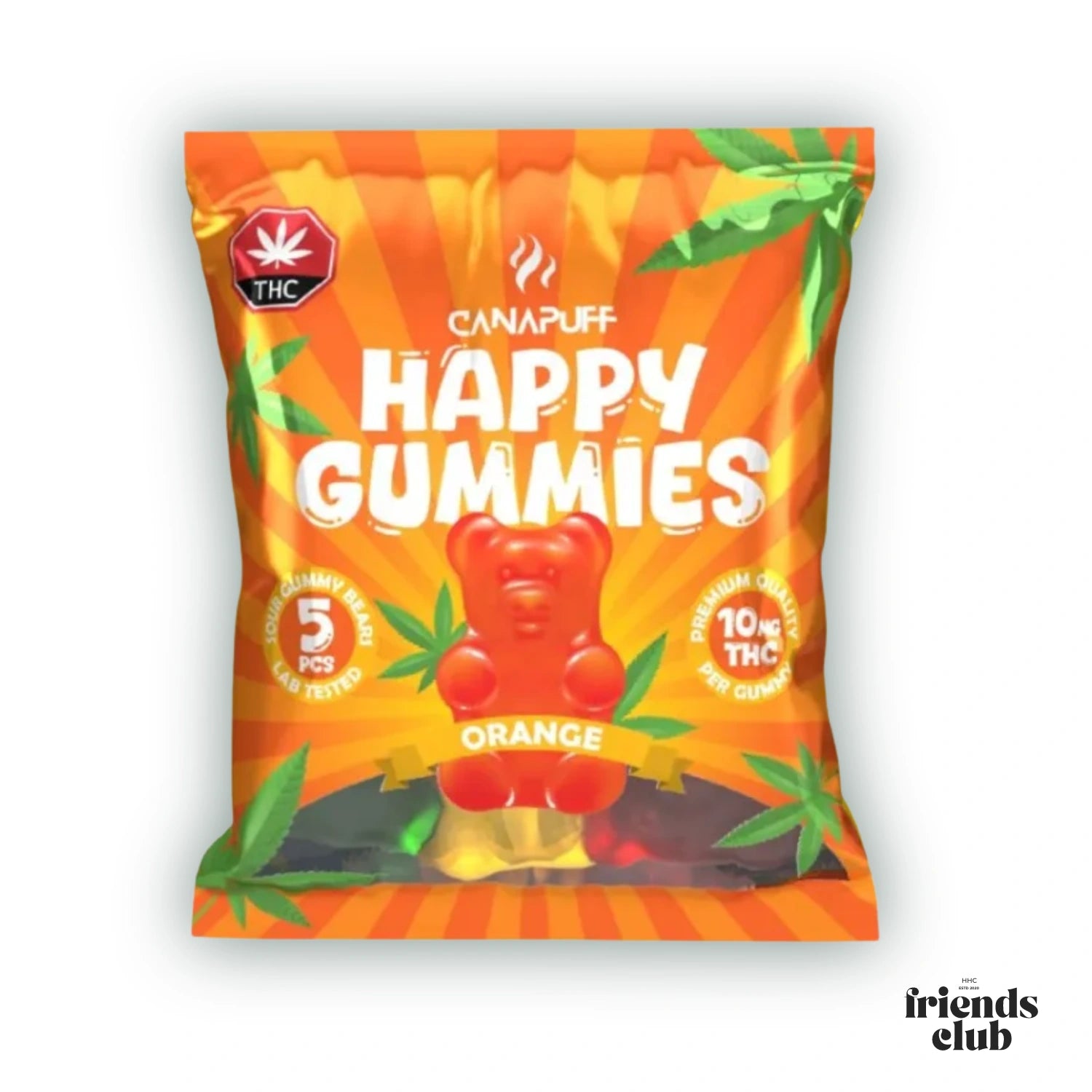 THC Gummies - Orange (5 Stück)-HHCFriends