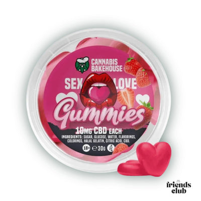 CBD SEX/LOVE AROMA GUMMIES - STRAWBERRY (30G)