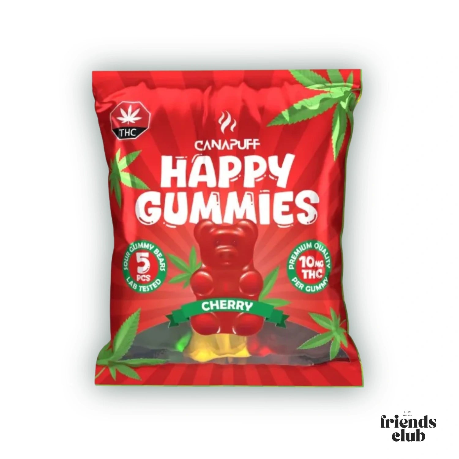 THC Gummies - Cherry (5 Stück)-HHCFriends