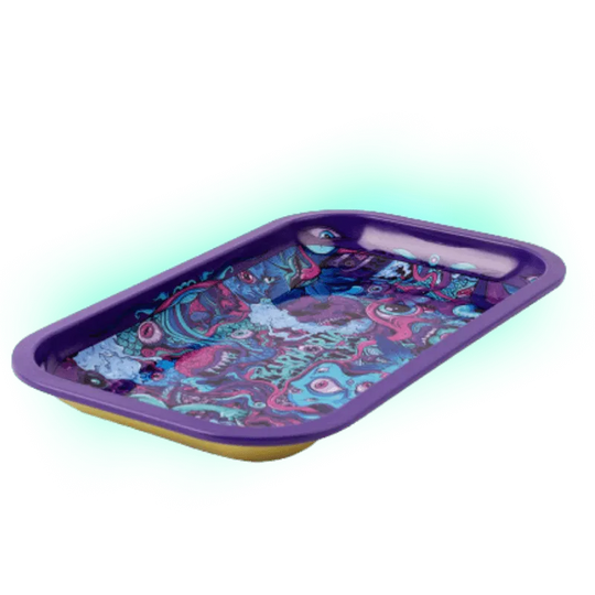 Euphoria Metal Rolling Tray Psychedelic - 270 x 160 mm-HHCFriends