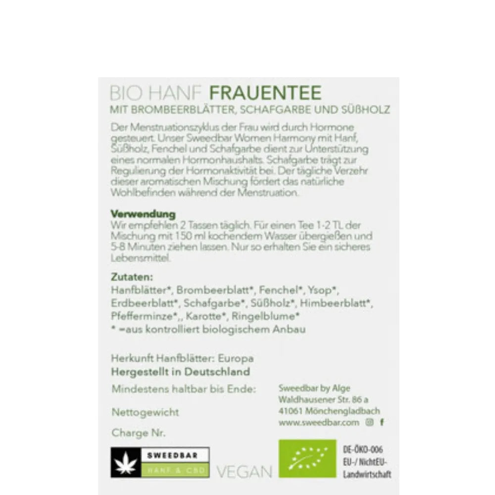 Bio Hanftee Sweed Harmony 30g Vegan-HHCFriends