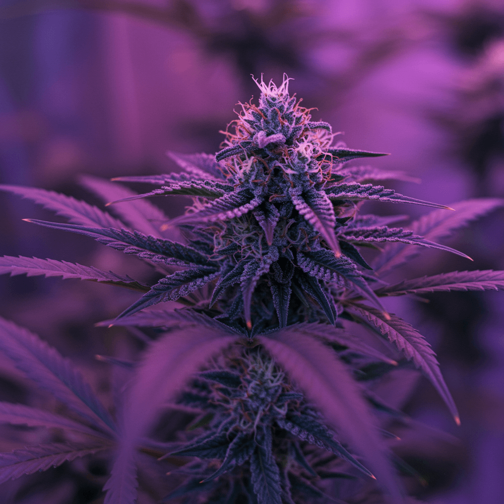 Cannabissorte mit dichten Trichomen