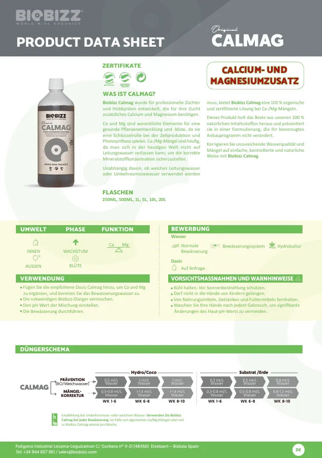 Bio Bizz CalMag-Smagro GmbH