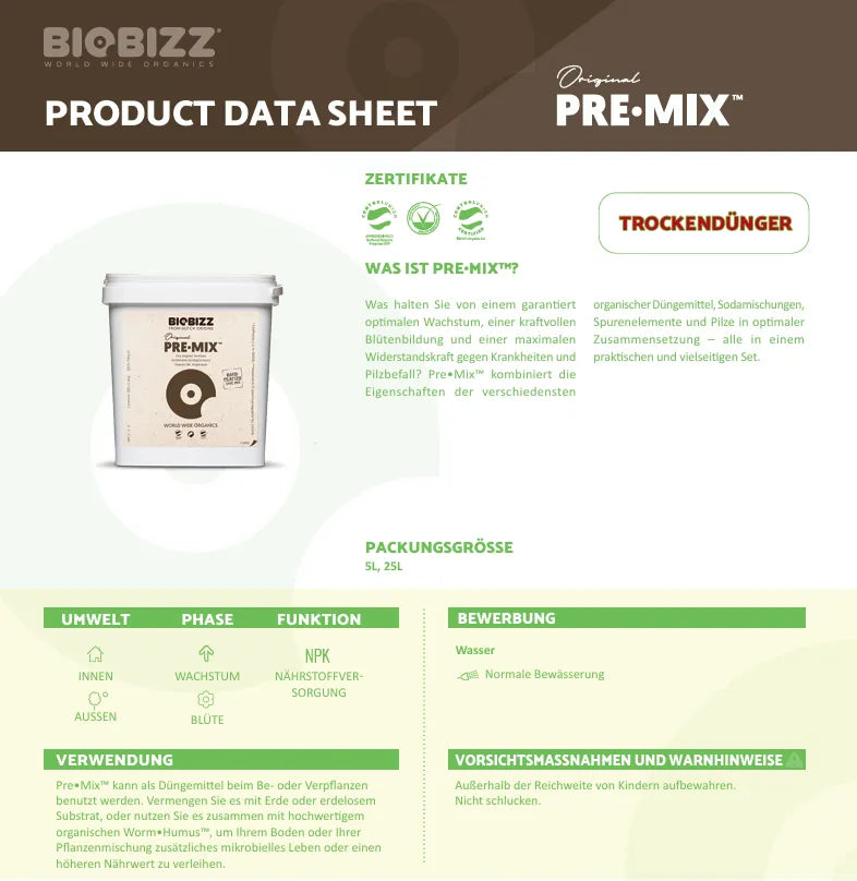 Bio Bizz Pre-Mix-Smagro GmbH